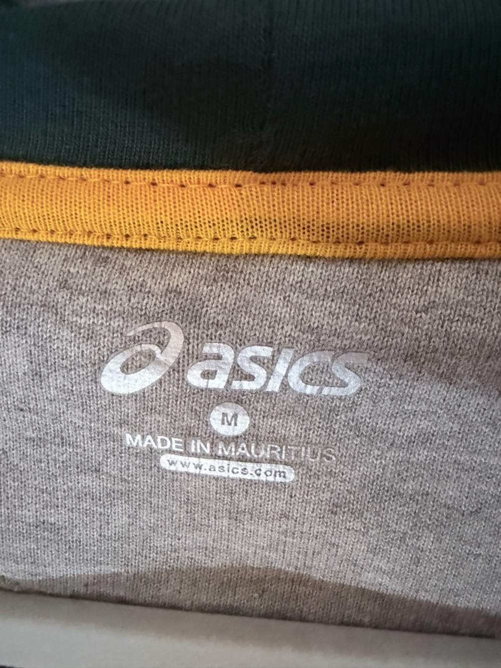 Asics SA Rugby Light Gray Zip Hoodie Embroidered Logos South Africa Springboks M - Picture 5 of 10